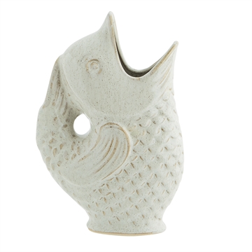 Madam Stoltz - Vase, Fisk H:23,5cm - Offwhite