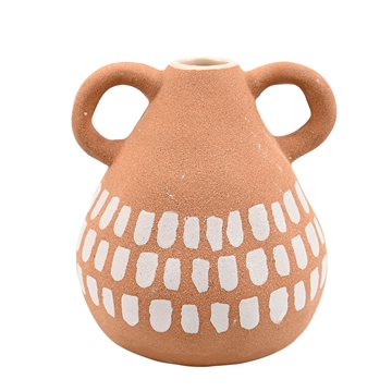 Miljøgården - Vase, Herr Nilsson H:18,5cm - Terracotta