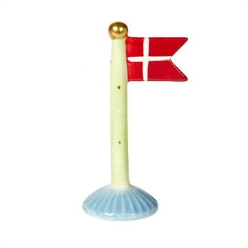 Speedtsberg - Keramik Flag H:14cm - Blå/Lime