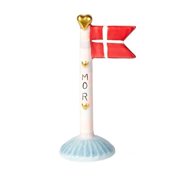 Speedtsberg - Keramik Flag H:14cm - Mor, Blå