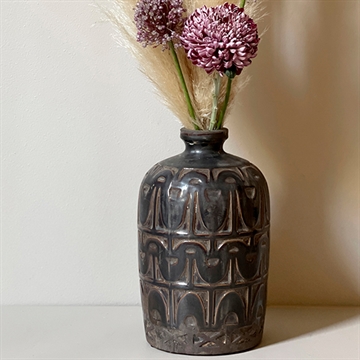 Keramik Vase H:28,5cm - Brown
