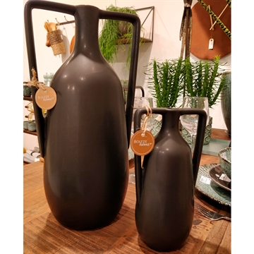 Boltze - Melax Vase - H:35cm - Sort