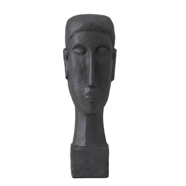Lauvring - Figur - Ansigt H:38,5cm - Sort