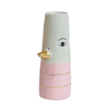 Speedtsberg - Vase, Kylling H:10cm - Rosa/Strib