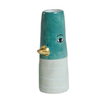 Speedtsberg - Vase, Kylling H:10cm - Grøn/Strib