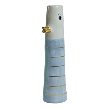Speedtsberg - Vase, Kylling H:18cm - Blå/Strib