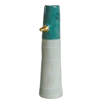 Speedtsberg - Vase, Kylling H:18cm - Grøn/Strib