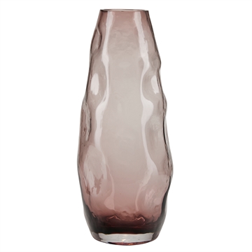 Bahne - Glas Vase H:28cm - Rosa