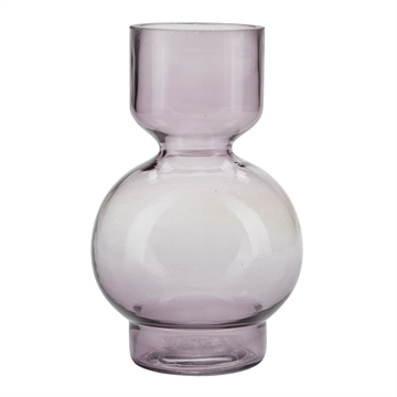 Bahne - Glas Vase H:19,5cm - Lavendel