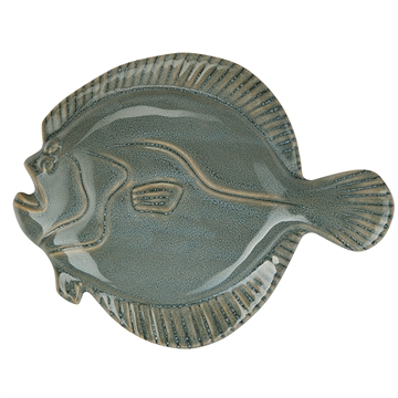 Bahne - Fisk, Vægdekoration L:21,5cm - Grøn