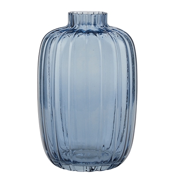 Bahne - Glas Vase H:20cm - Blå