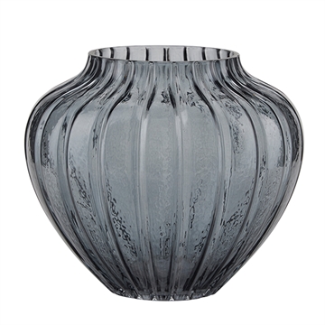 Bahne - Glas Vase H:17,5cm - Smoke 