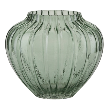 Bahne - Glas Vase H:17,5cm - Grøn