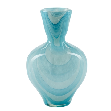 Bahne - Swirl Vase H:23,5cm - Light Blue