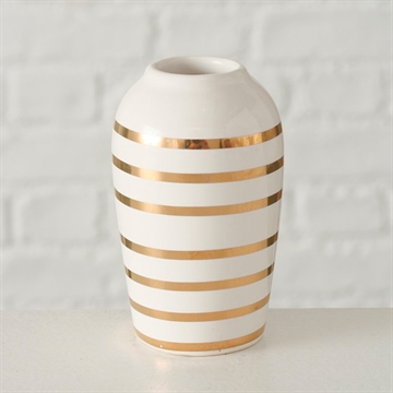 Boltze - Beguna Vase H:9cm - Guld Strib