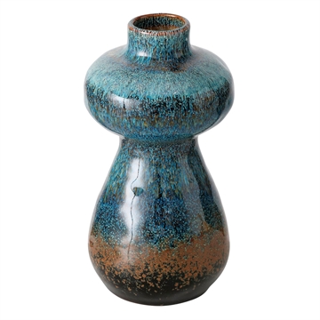 Boltze - Clemy Vase H:21cm - Blue