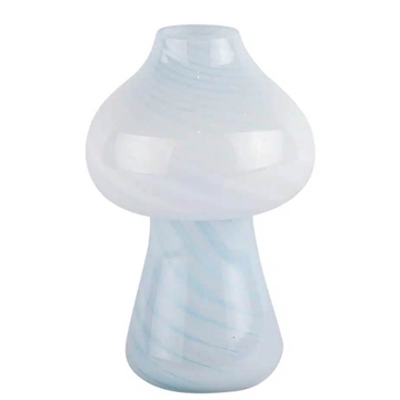 CHAKAR - Glas Vase H:20cm - Blå