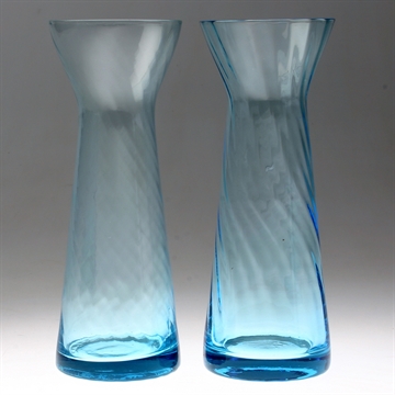 Henriques - Twist Hyacintglas H:20cm - Isblå