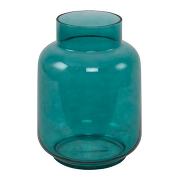 Lauvring - Glas Vase H:24,5cm - Petrol