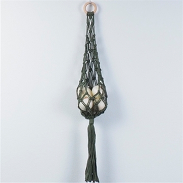 Living By Colours - Macrame Ophæng L:65cm - Olive Green