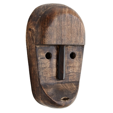 Madam Stoltz - Maske M/Øjne H:23cm - Mangotræ
