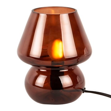 Present Time - Vintage Bordlampe H:18cm - Chocolate Brown