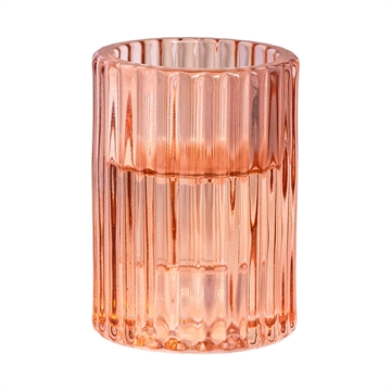 Speedtsberg - Glas Fyrfadsstage H:8cm - Rose