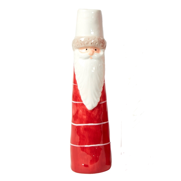 Speedtsberg -Julemand Vase H:20cm - Rød Strib