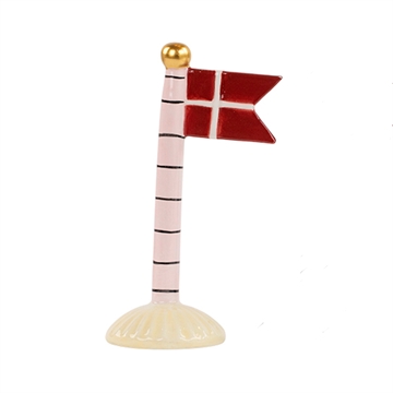 Speedtsberg - Keramik Flag H:14cm - Rosa Strib
