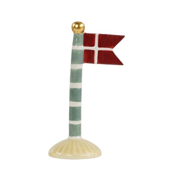 Speedtsberg - Keramik Flag H:14cm - Blågrøn