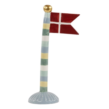 Speedtsberg - Keramik Flag H:19cm - Grøn/Gul