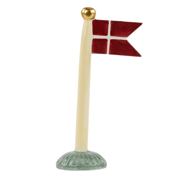 Speedtsberg - Keramik Flag H:19cm - Gul/Hvid