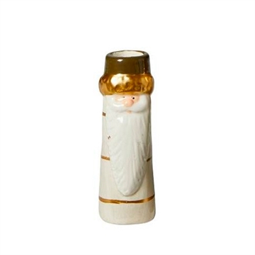 Speedtsberg - Julemand, Vase H:10,5cm - Hvid/Guld