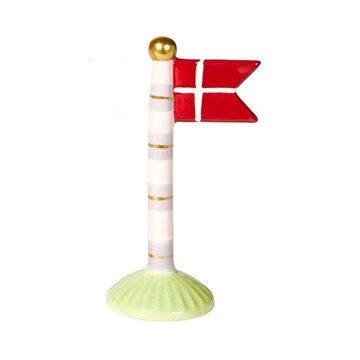 Speedtsberg - Keramik Flag H:14cm - Lilla/Hvid/Lime