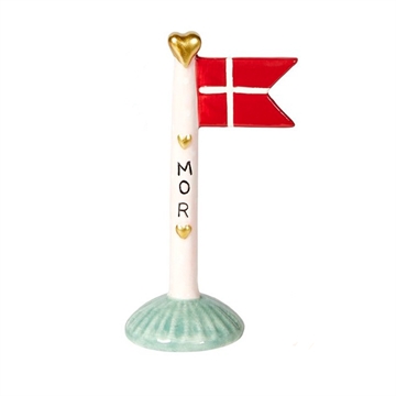 Speedtsberg - Keramik Flag H:14cm - Mor, Grøn