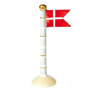 Speedtsberg - Keramik Flag H:19cm - Blå/Hvid/Guld