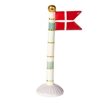 Speedtsberg - Keramik Flag H:19cm - Grøn/Lilla/Guld