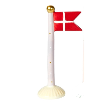 Speedtsberg - Keramik Flag H:19cm - Lyselilla/Guld