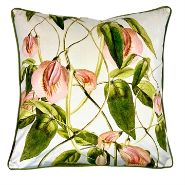 Velour Pude M.Blomster 50x50cm - Spring